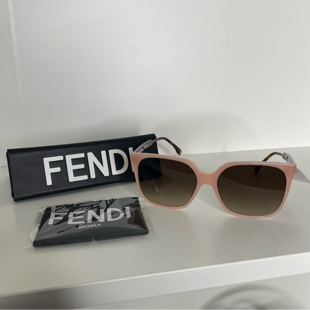 Fendi Women's Pink Square Sunglasses